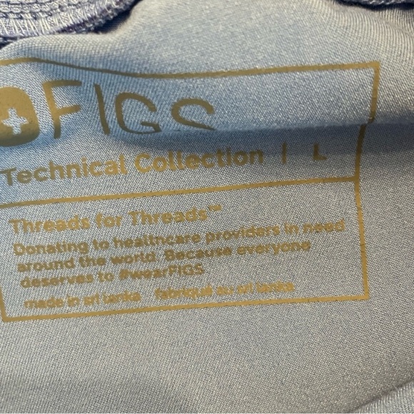 FIGS Ceil Blue Scrub Set Size M/L - Picture 6 of 6